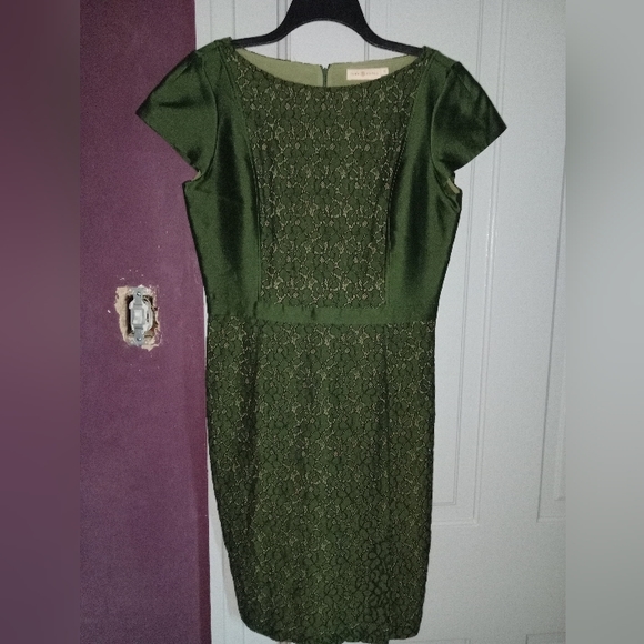 Tory Burch Dresses & Skirts - Tory Burch Mariana Satin/Jacquard fitted cocktail dress